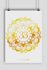 Plakat A2 - Wibracja 33 - Numerologia