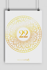 Plakat A2 - Wibracja 22 - Numerologia