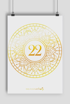 Plakat A2 - Wibracja 22 - Numerologia
