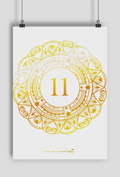 Plakat A2 - Wibracja 11 - Numerologia
