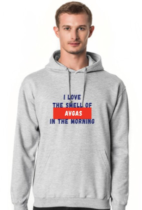 Bluza męska z kapturem, Smell of AVGAS