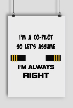 Plakat, I'm a co-pilot