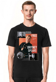 NEW COLLECTION - FREE BRITNEY - Britney Spears - koszulka czarna - unisex