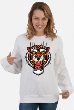 Bluza damska oldschool tiger