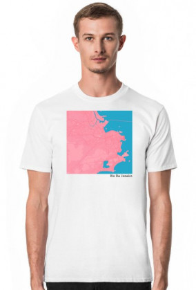 Koszulka z mapą Rio De Janeiro.