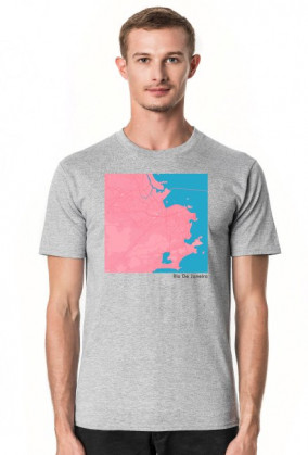 Koszulka z mapą Rio De Janeiro.