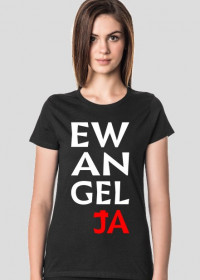 EW-AN-GEL-IA koszulka czarna damska