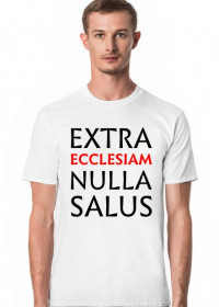 EXTRA ECCLESIAM koszulka biała