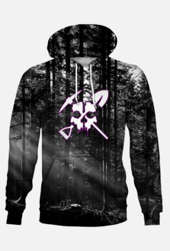 BLUZA Z NADRUKIEM - Downhill Trail Myst Skull Logo