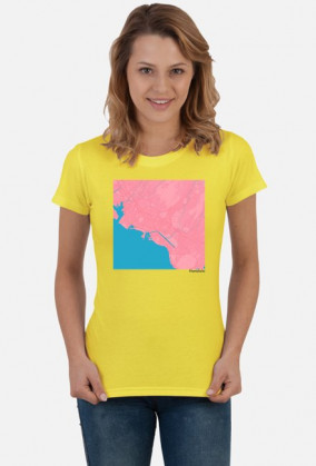 Koszulka z mapą Honolulu.