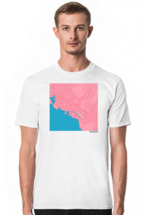 Koszulka z mapą Honolulu.