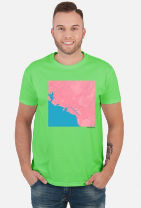 Koszulka z mapą Honolulu.