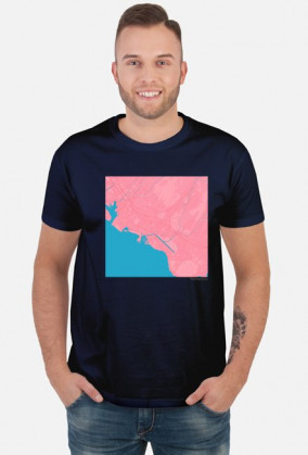Koszulka z mapą Honolulu.