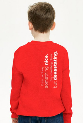 If You cant say... Boys-Only Sweat Shirt - Helvetica Now