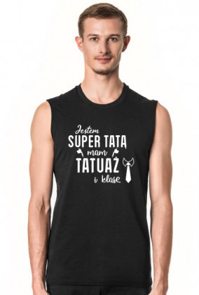 Koszulka Jestem Super Tatą, Mam Tatuaż i Klasę