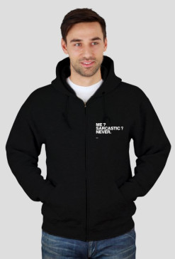 Me-Sarcastic-Never Hoodie - Helvetica Now