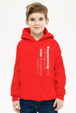Say something - Hoodie Just 4 Boys - Helvetica Now
