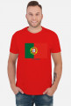 Koszulka z flagą Portugalii.
