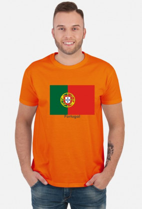 Koszulka z flagą Portugalii.