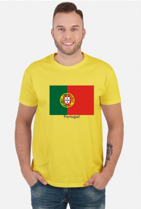 Koszulka z flagą Portugalii.
