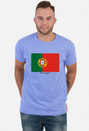 Koszulka z flagą Portugalii.