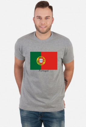 Koszulka z flagą Portugalii.