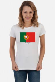 Koszulka z flagą Portugalii.