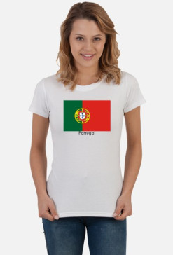 Koszulka z flagą Portugalii.