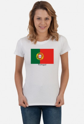 Koszulka z flagą Portugalii.
