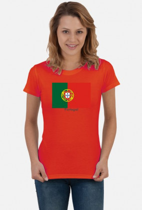 Koszulka z flagą Portugalii.
