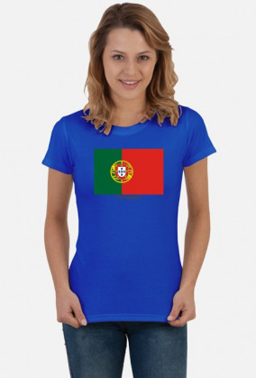 Koszulka z flagą Portugalii.