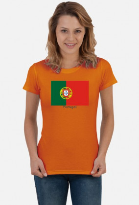Koszulka z flagą Portugalii.