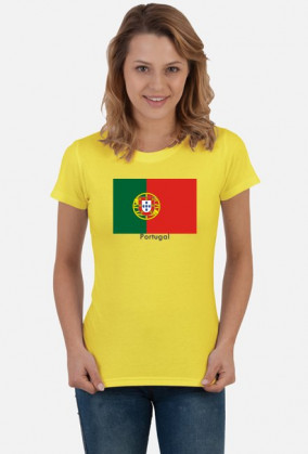Koszulka z flagą Portugalii.
