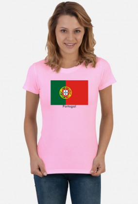 Koszulka z flagą Portugalii.