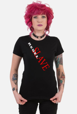 T-Shirt Rebel SLAVE T-Shirt Rebel SLAVE SHARPE Woman