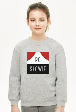 PO SŁOWIE: SZARA BLUZA DZIEWCZĘCA