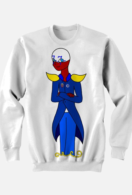 Polski Aleksander Siódmy - biała bluza