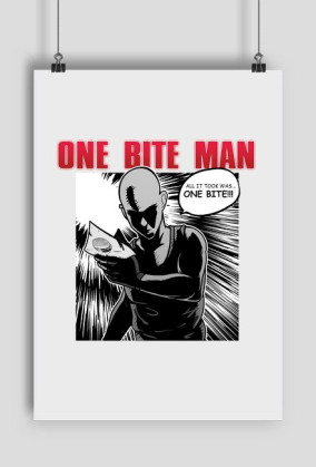 plakat A2 ONE BITE MAN Epic Cheat Meal