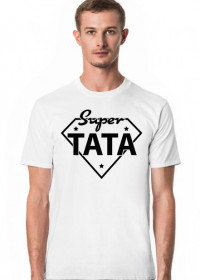 Koszulka męska jasna - Super Tata