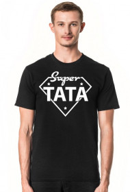 Koszulka męska ciemna - Super Tata