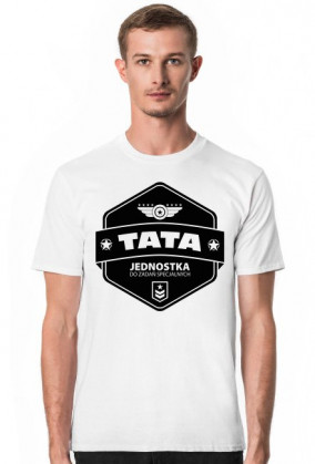 Koszulka męska jasna - Tata jednostka do zadań specjalnych