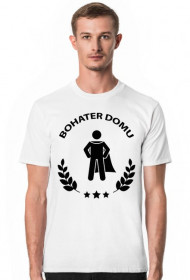 Koszulka męska jasna - Bohater domu