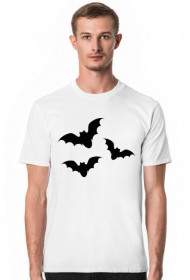 Koszulka męska jasna - Nietoperze