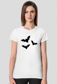Koszulka damska jasna - Nietoperze