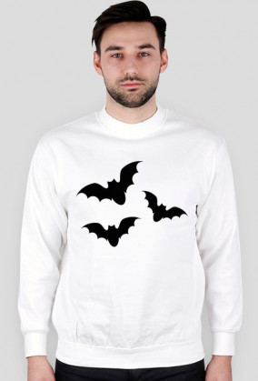 Bluza męska jasna - Nietoperze