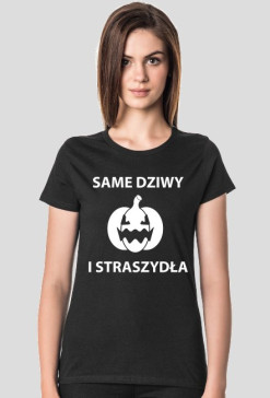 Koszulka damska ciemna - Dziwy i straszydła