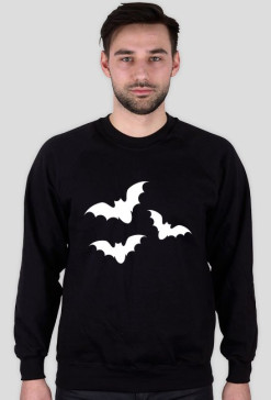 Bluza męska ciemna - Nietoperze