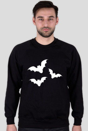 Bluza męska ciemna - Nietoperze