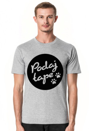 Koszulka męska jasna - Podaj łape