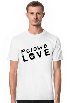 Koszulka męska jasna - Psiowe love